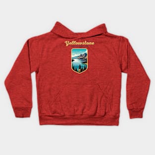 USA - NATIONAL PARK - YELLOWSTONE - Yellowstone Lake - 2 Kids Hoodie